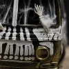 Black retro car-shaped decorative items with skull and bone elements, personalized in-car ornaments, trendy and creative accessories Application Scenario